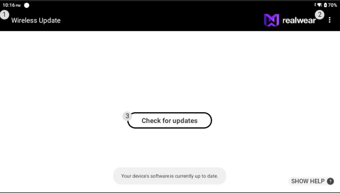 Updating Firmware on HMT-1 Screenshot