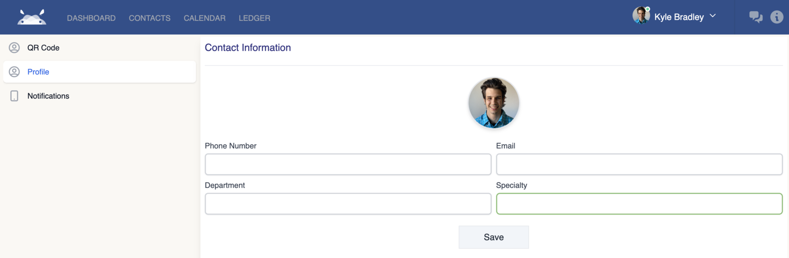 Contact Information Page