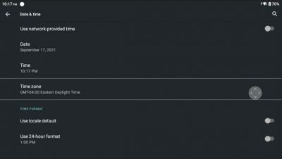 Configuring Timezone